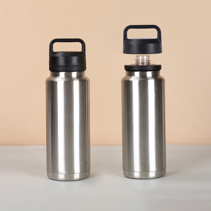 304 Stainless Steel Double Wall Thermal Cup Portable Sports Kettle
