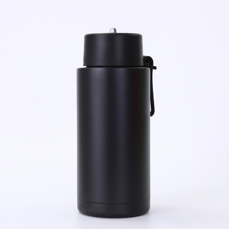 Simple Compact Handheld 304 Stainless Steel Insulated Cup Outdoor Portable Straw Cup