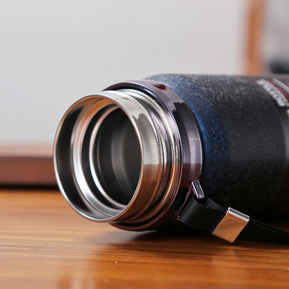 Ice Paint 316 Stainless Steel Thermos Cup Rope Holding Kettle Portable Sports Bottle