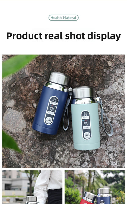 316 Stainless Steel Tea Water Separation Insulation Outdoor Portable Sports Water Bottle