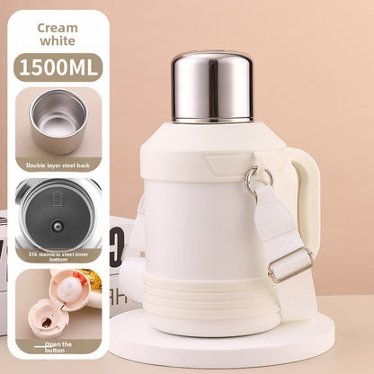 316 Stainless Steel Insulated Kettle Large Capacity Outdoor Portable Water Bottle