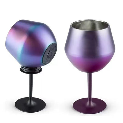 304 Stainless Steel Champagne Coffee Wine Glass Goblet