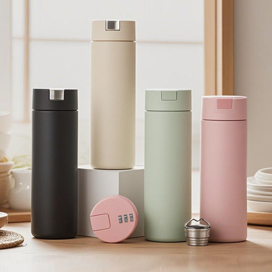 Mechanical Password Lock Thermos Cup Exclusive Password Travel Companion