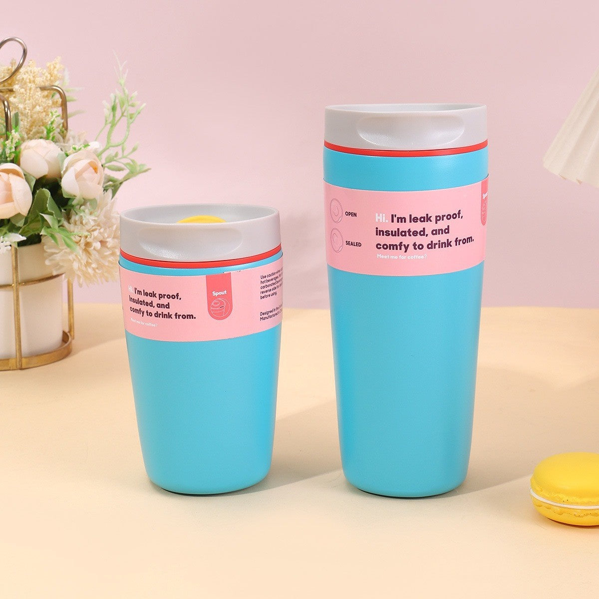 304 Stainless Steel Insulated Coffee Cup Outdoor Portable Travel Mug