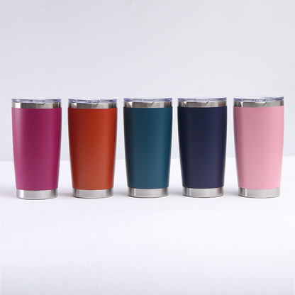 20oz Stainless Steel Car Cup Double-layer Vacuum Car Portable Insulation Cold Beer Cup