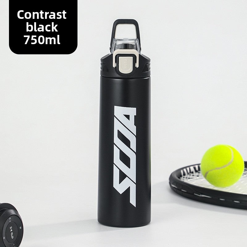 304 Stainless Steel Insulated Cup Outdoor Sports Water Bottle Fashionable Simple Bounce Cup