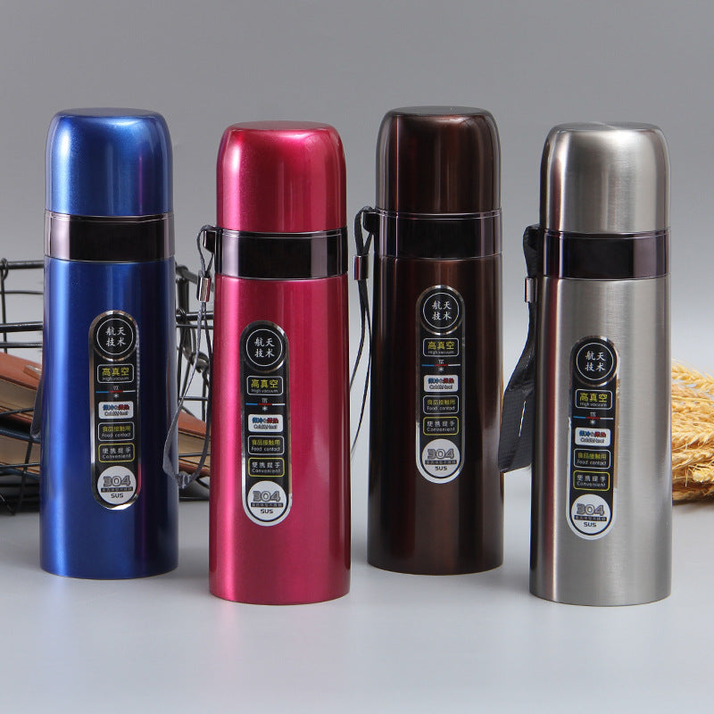 Bullet Insulated Mug 304 Stainless Steel Large Capacity Tea Cup Portable Outdoor Camping Water Cup