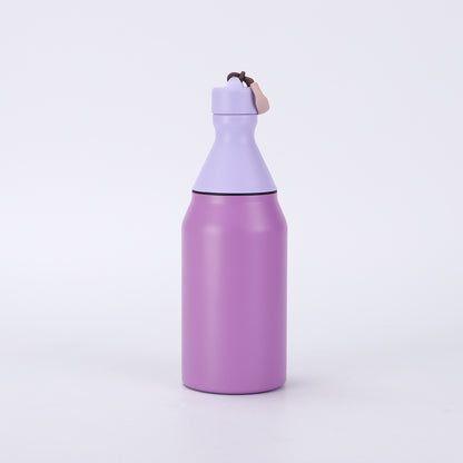 Fashion Small Mouth Bottle Simple Detachable 304 Stainless Steel Insulated Cup Portable with Strap