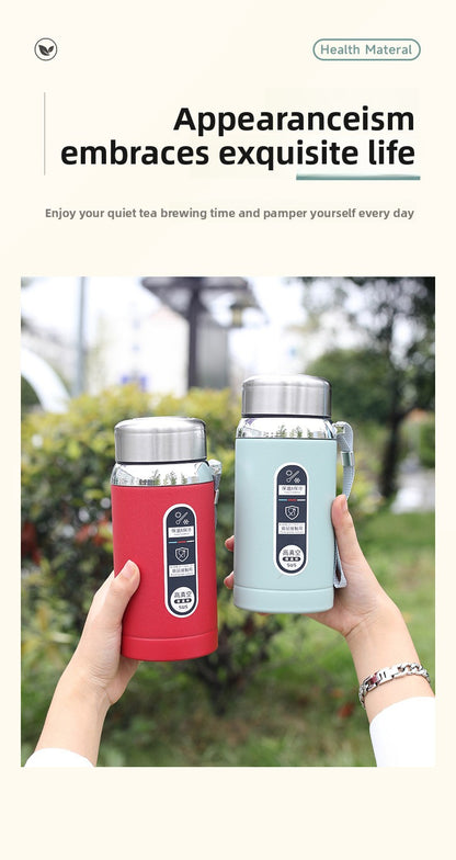 316 Stainless Steel Tea Water Separation Insulation Outdoor Portable Sports Water Bottle