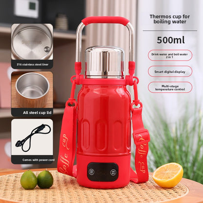 Intelligent Heating Temperature Control Boiling Water 316 Stainless Steel Thermos Cup