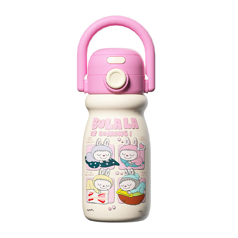 Cartoon Children's Insulated Cup 316 Stainless Steel Double Drinking Cute Portable Tote Bottle