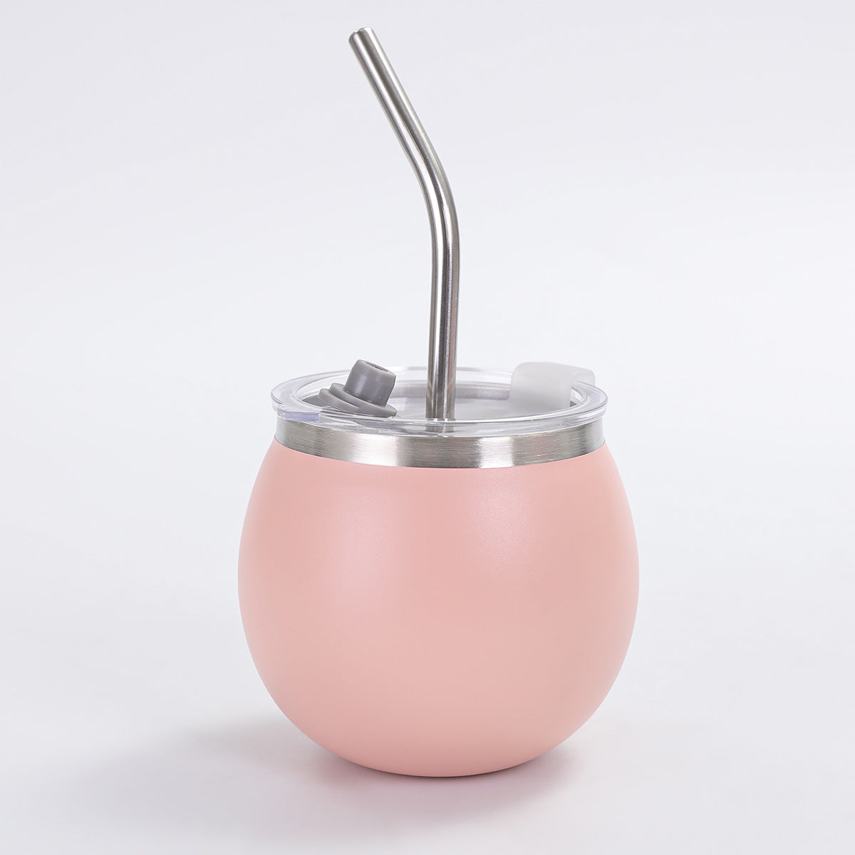 Mini Mate Tea Cup with Straw 304 Stainless Steel Pocket Portable