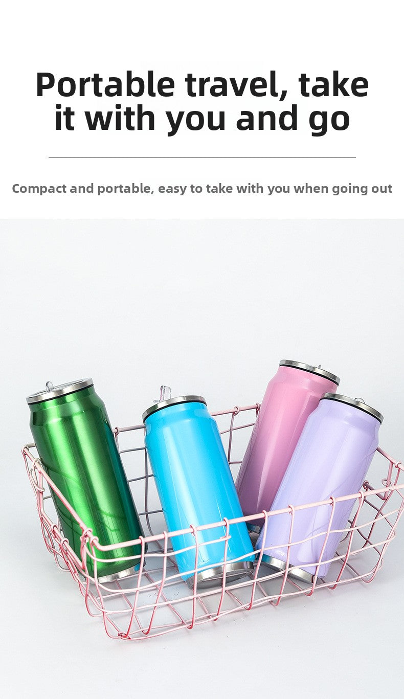 Can Vacuum Insulated Cup Simple Coke Straw Cup