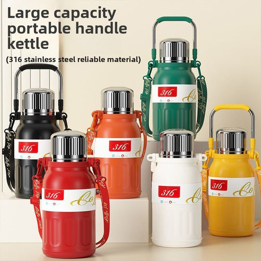 316 large capacity stainless steel thermos cup