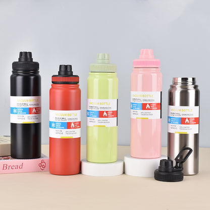304 Stainless Steel Insulated Cup Large Capacity Sports Water Bottle Outdoor Portable Handheld