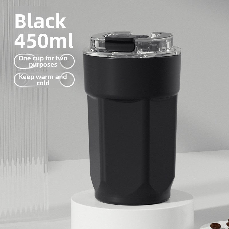 Simple 304 Stainless Steel Insulated Cup with Intelligent Temperature Measurement for Outdoor Sports and Portability