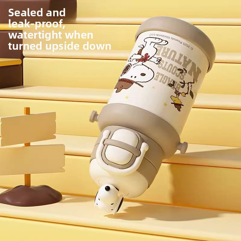 Snoopy Double Drink 316 Insulated Straw Cup