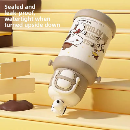 Snoopy Double Drink 316 Insulated Straw Cup