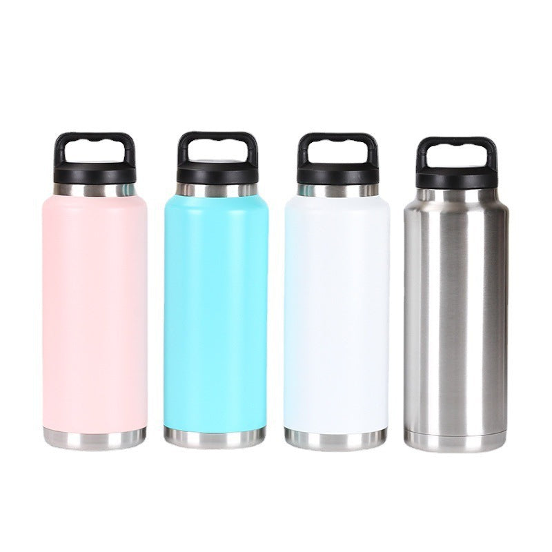 304 Stainless Steel Double Wall Thermal Cup Portable Sports Kettle