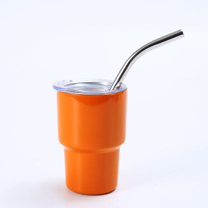 2oz Mini Compact Portable Straw Insulated Cold and Hot Cup