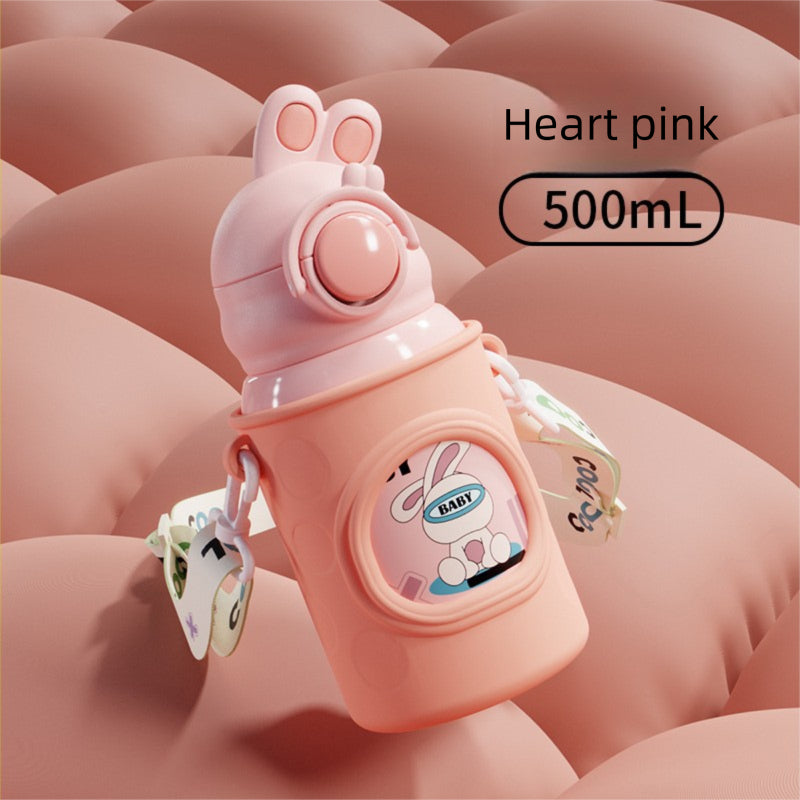 YY Rabbit 316 Stainless Steel Double-Layer Smart Temperature Measurement Water Cup