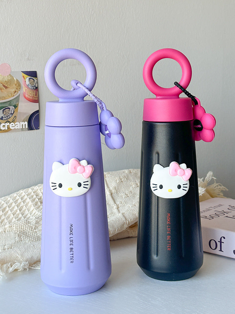 316 Stainless Steel Insulated Cup Creative Petal Portable Sports Handle Cup