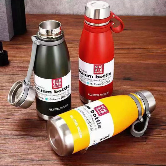 316 Double-layer Stainless Steel Vacuum Insulated Cup Cola Bottle Outdoor Sports Water Bottle