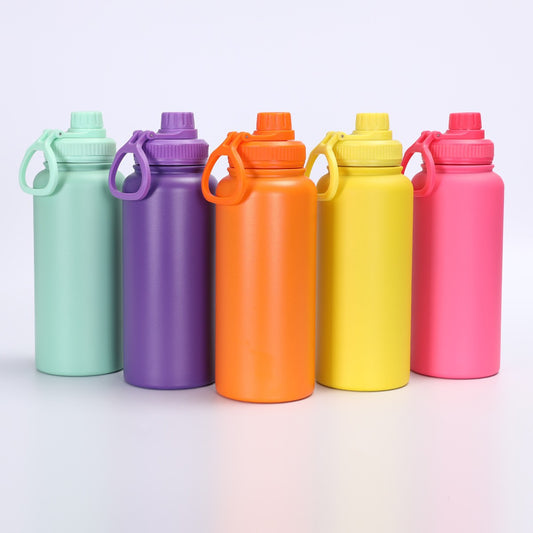 304 Stainless Steel Large Capacity Vacuum Insulated Cup Outdoor Portable Sports Water Cup