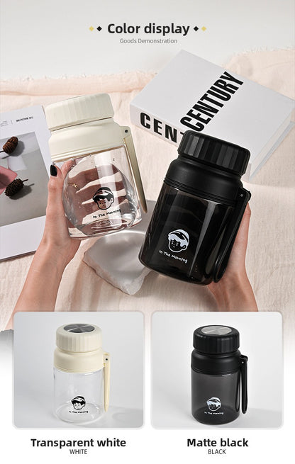 Large Capacity Plastic Cup Portable Tea Brewing Cup with Handle