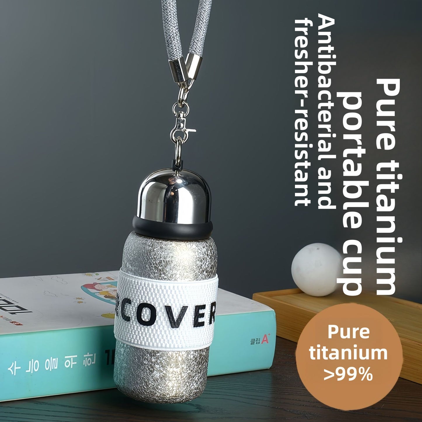 Pure Titanium Pocket Thermos Cup Upscale Portable