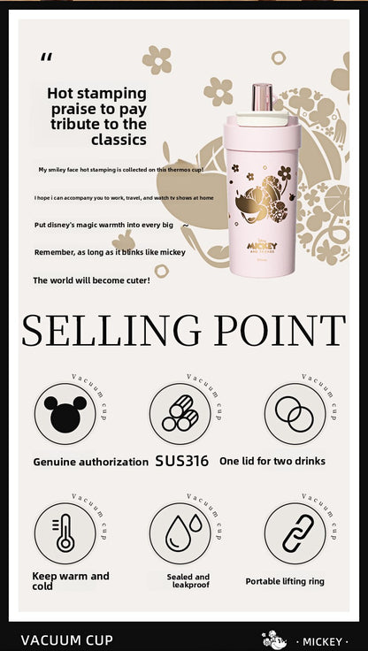 316 Stainless Steel Double Drinking Large Capacity Insulated Cup