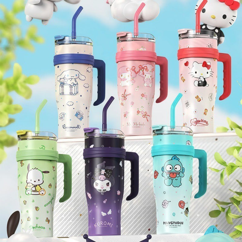 304 Stainless Steel Giant Sanrio Insulated Cup Large Capacity Handle Water Cup