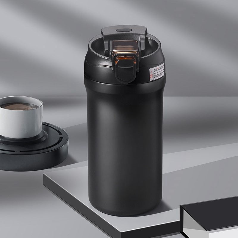 Coffee Cup Thermos Cup Double Drinking 316 Stainless Steel Portable Office Sports