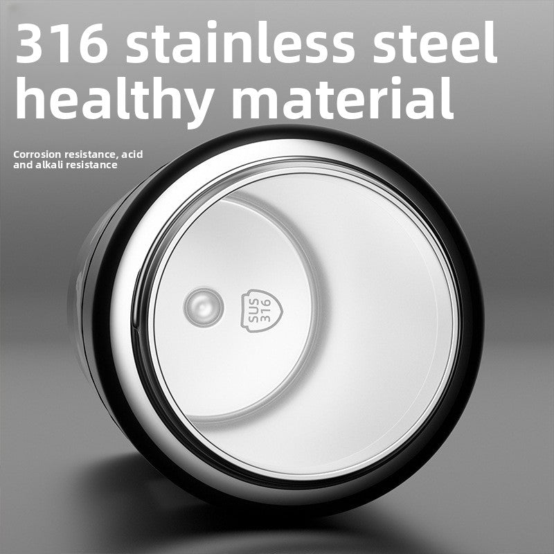 316 Stainless Steel Insulated Cup Portable Straw Cup Double Drinking Bounce Cup