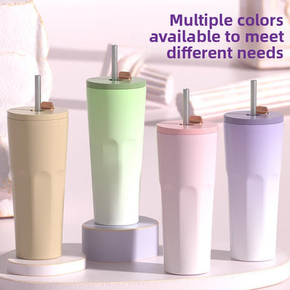 2024 Straw Insulated Cup Outdoor Leisure Fashion Coffee Cup