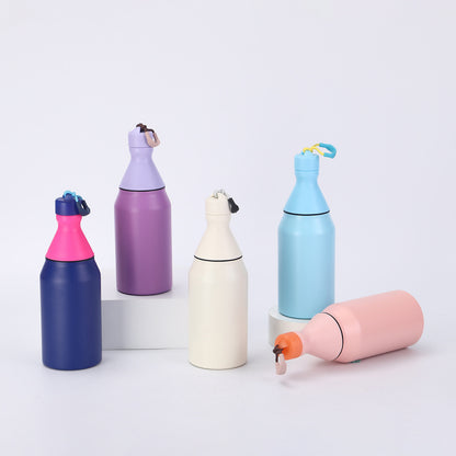 Fashion Small Mouth Bottle Simple Detachable 304 Stainless Steel Insulated Cup Portable with Strap