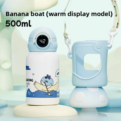 Smart Children's Student 316 Stainless Steel Insulated Cup with Straw Portable Water Bottle