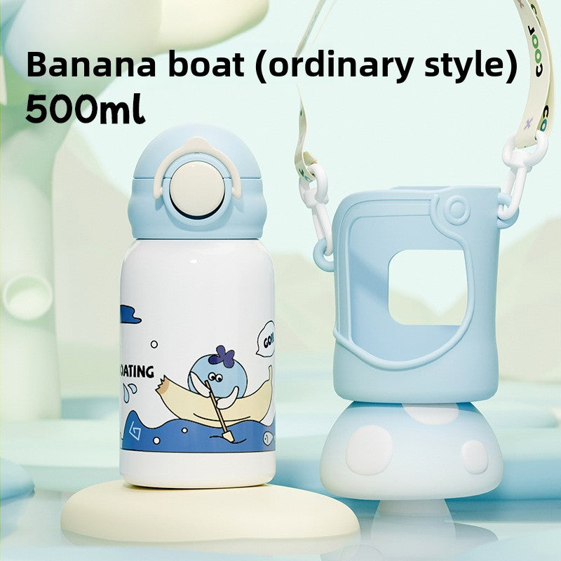 Smart Children's Student 316 Stainless Steel Insulated Cup with Straw Portable Water Bottle