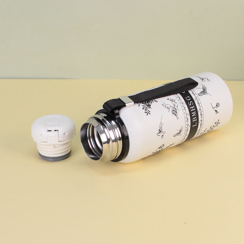 Chinese Style Gift Box Gardenia Flower Thermos Cup 316 Stainless Steel