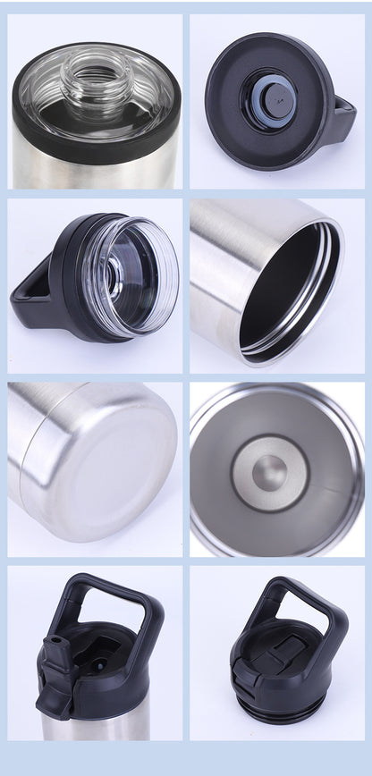 304 Stainless Steel Double Wall Thermal Cup Portable Sports Kettle