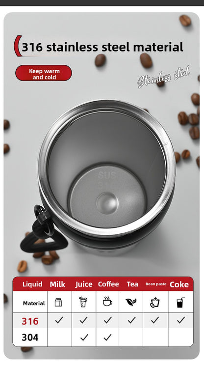 Insulated 316 Stainless Steel Thickened Portable Cup with Strap