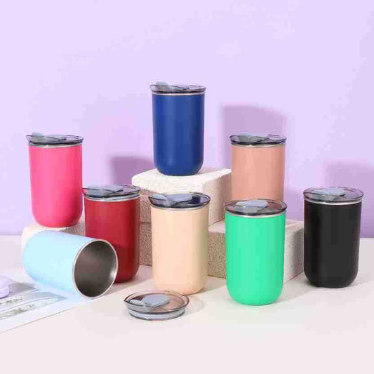 304 Stainless Steel Solid Color Simple Coffee Cup Portable Storage Pocket Cup