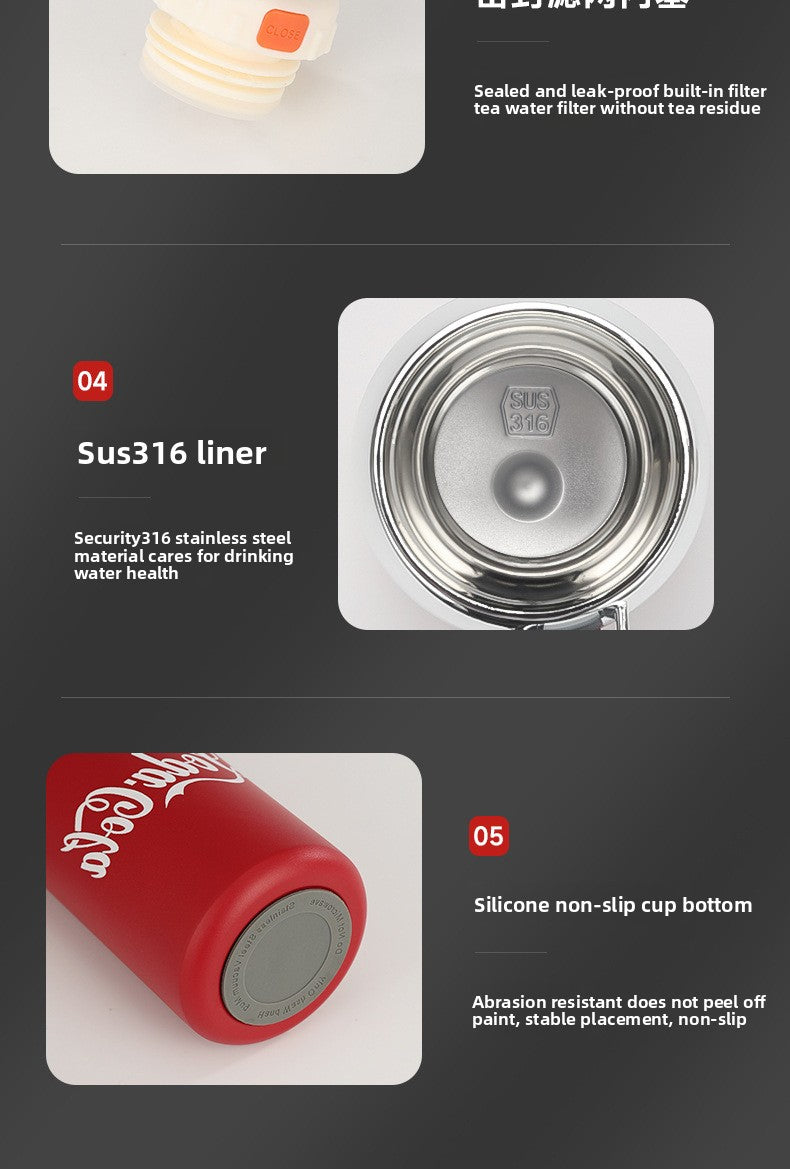 316 Stainless Steel Insulated Cup Outdoor Sports Double Drinking Tea Cup