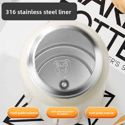 Double Drinking Bouncing Cup 316 Stainless Steel Digital Display Temperature Cup