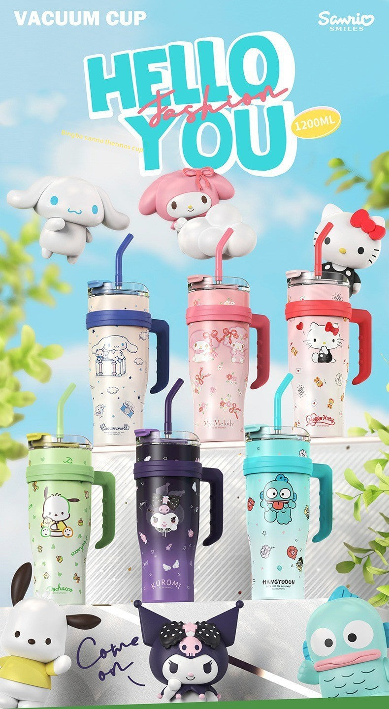 304 Stainless Steel Giant Sanrio Insulated Cup Large Capacity Handle Water Cup