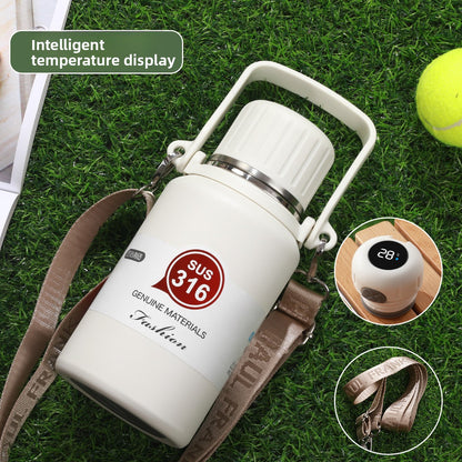 316 Stainless Steel Insulated Portable Temperature Display Handheld Kettle