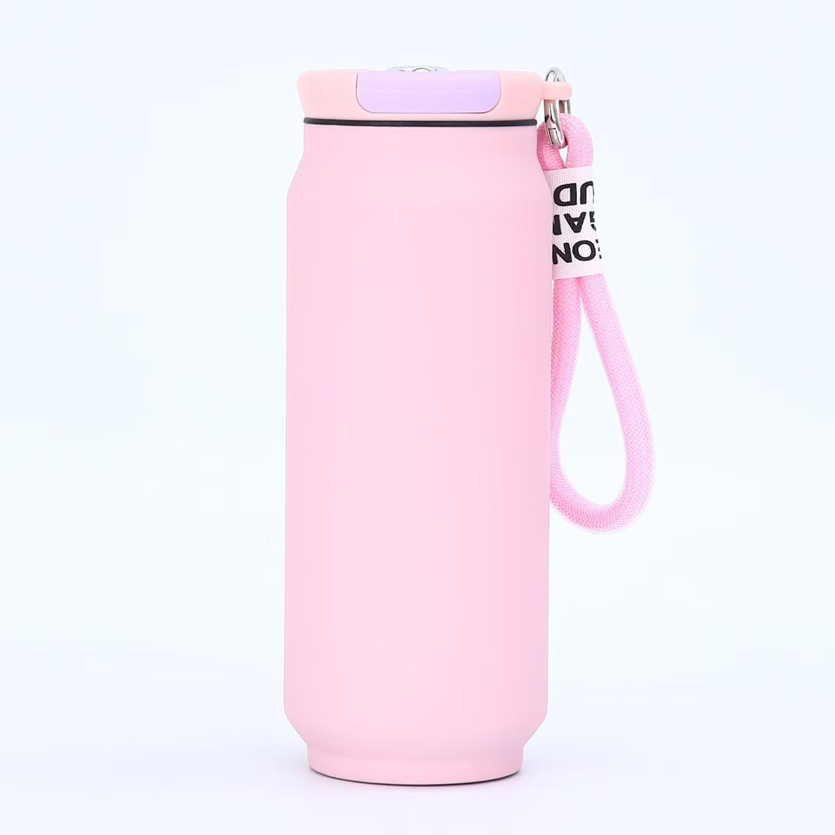 304 Stainless Steel Travel Cup Outdoor Portable Easy-to-Pull Can with Strap