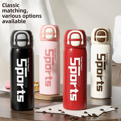 316 Stainless Steel Vacuum Insulated Cup Double Drinking Bounce Water Cup Outdoor Portable Sports